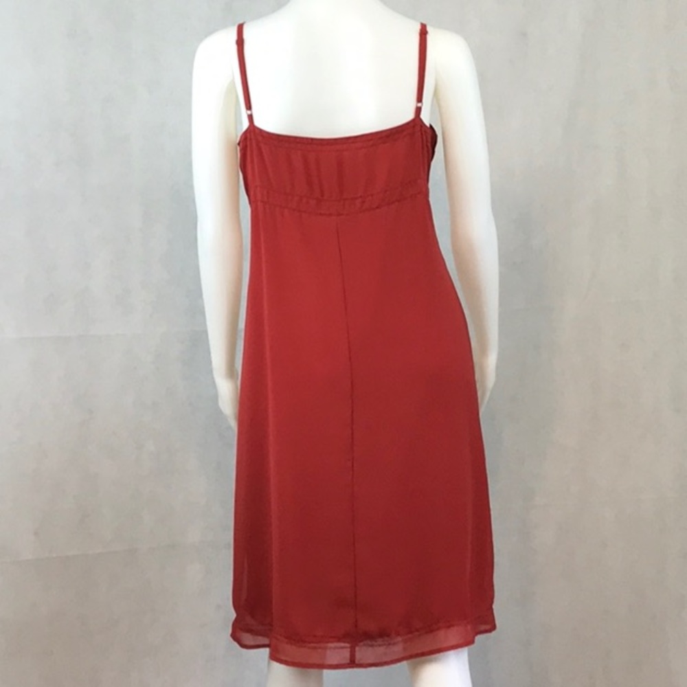 Red slip dress spaghetti strap size 13/14 vintage - Picture 5 of 7